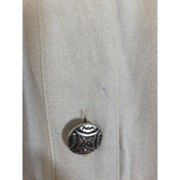 Southwest Canyon Womens Button Down Collared Dress Lace Up Back Sleeveless XL - Picture 4 of 6